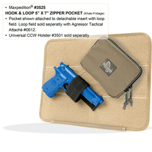 Load image into Gallery viewer, Hook & Loop 5" x 7" Zipper Pocket